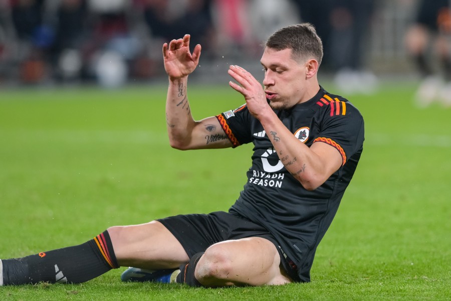 Andrea Belotti in azione con la maglia della Roma