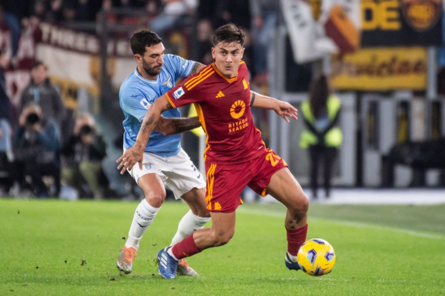 Dybala e Cataldi durante l'ultimo Lazio-Roma