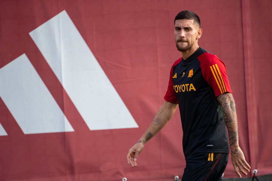 Pellegrini in campo a Trigoria