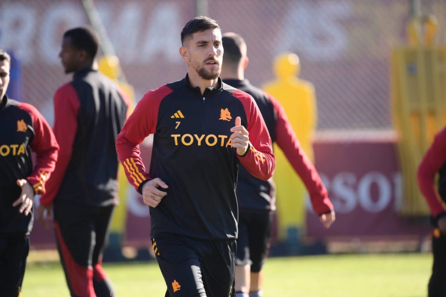 Lorenzo Pellegrini in allenamento