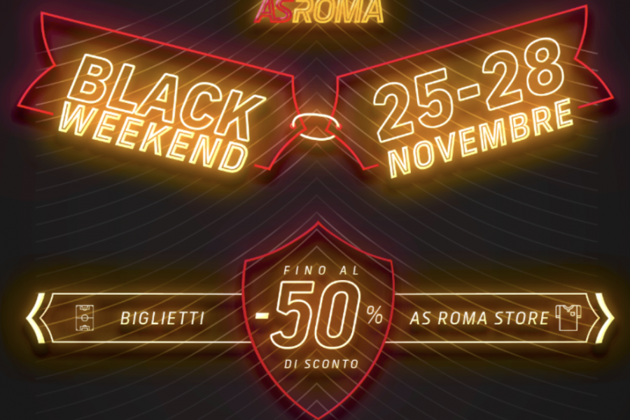 La grafica del black friday della Roma