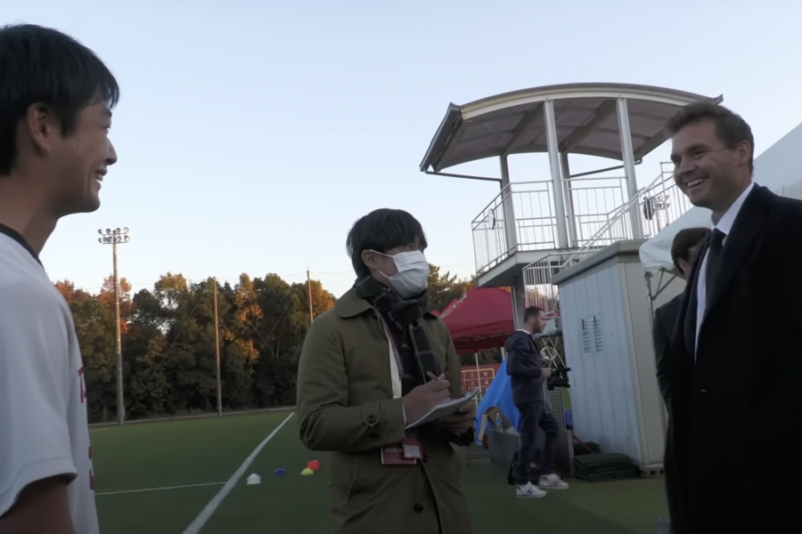 Ryan Friedkin e un calciatore del Nagoya Grampus Under 18