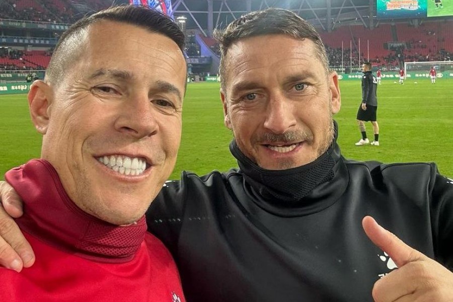 Totti e Taddei insieme a Wuhan