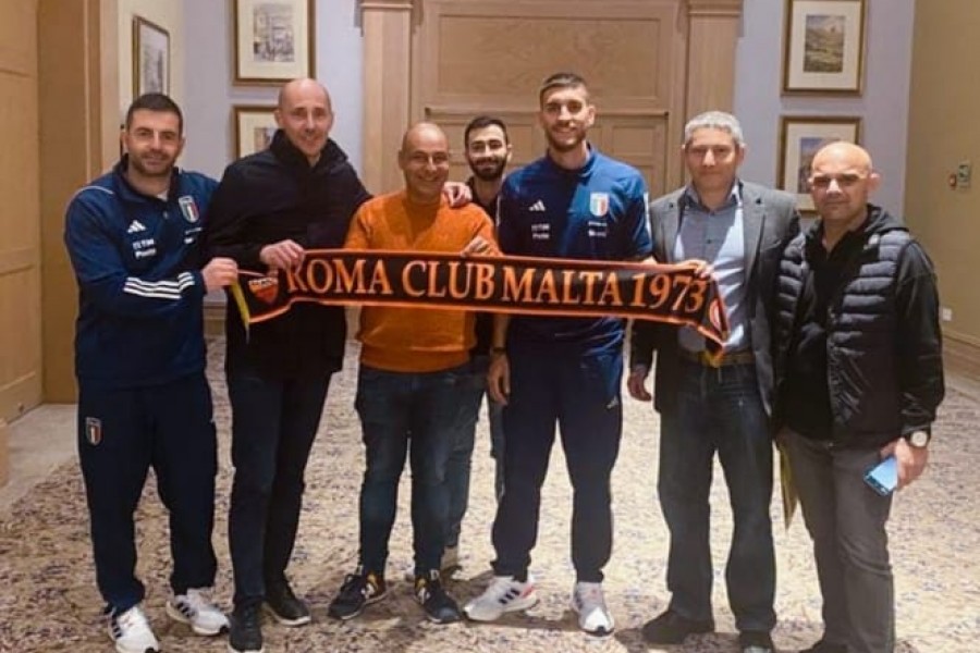 L'incontro tra il Roma Club Malta e Lorenzo Pellegrini