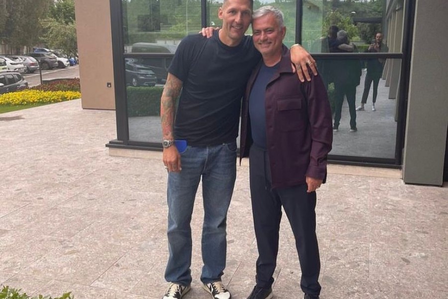 La foto dell'incontro tra Mourinho e Materazzi