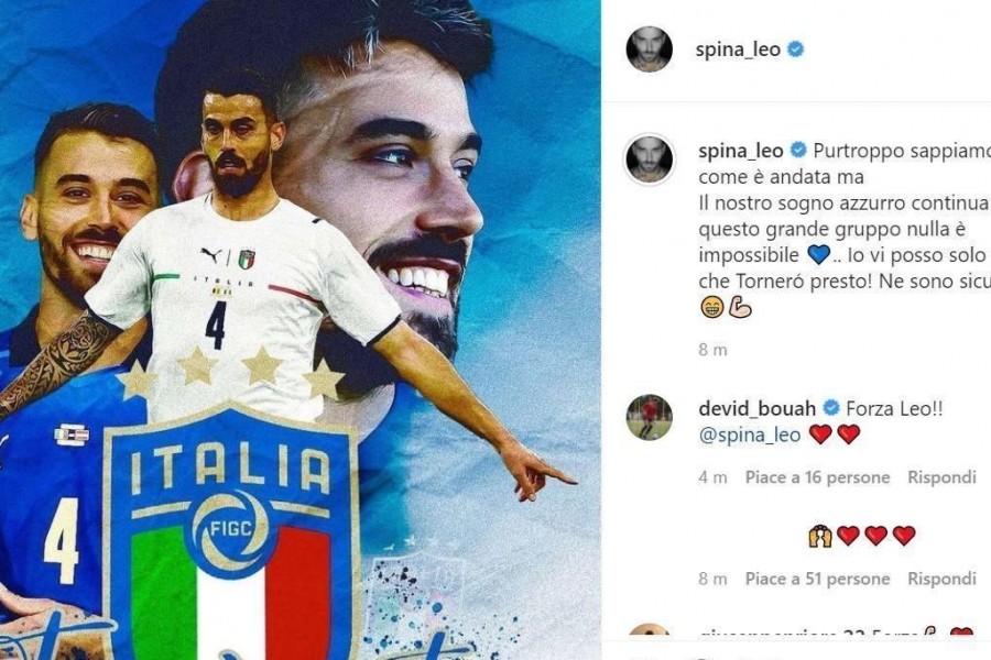 Il post Instagram di Leonardo Spinazzola