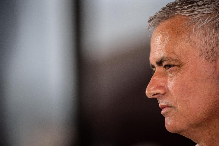 José Mourinho durante la presentazione in Campidoglio @AS Roma via Getty Images