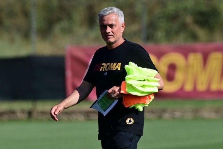 Mourinho a Trigoria (As Roma via Getty Images)