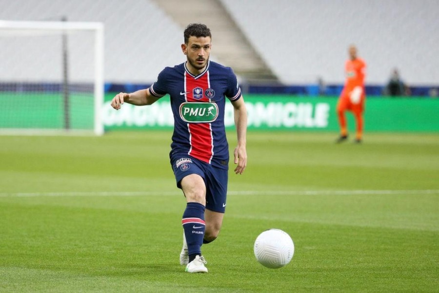 Florenzi in campo co la maglia del Psg (Getty Images)