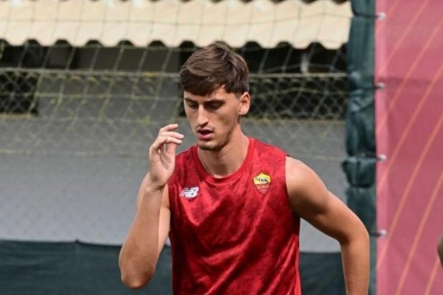 Marash Kumbulla a Trigoria (AS Roma via Getty Images)