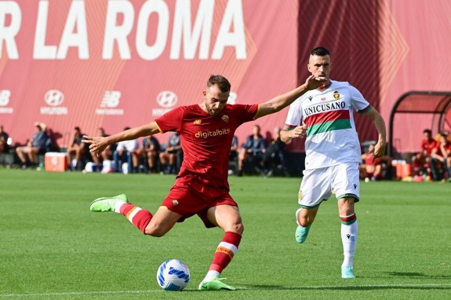 Borja Mayoral contro la Ternana (As Roma via Getty Images)