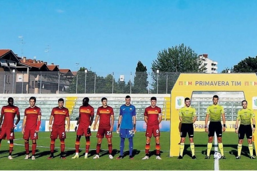 La Roma Primavera a Sassuolo, prima del playoff con l’Atalanta del 22 giugno, ultima gara della scorsa stagione (Getty Images)