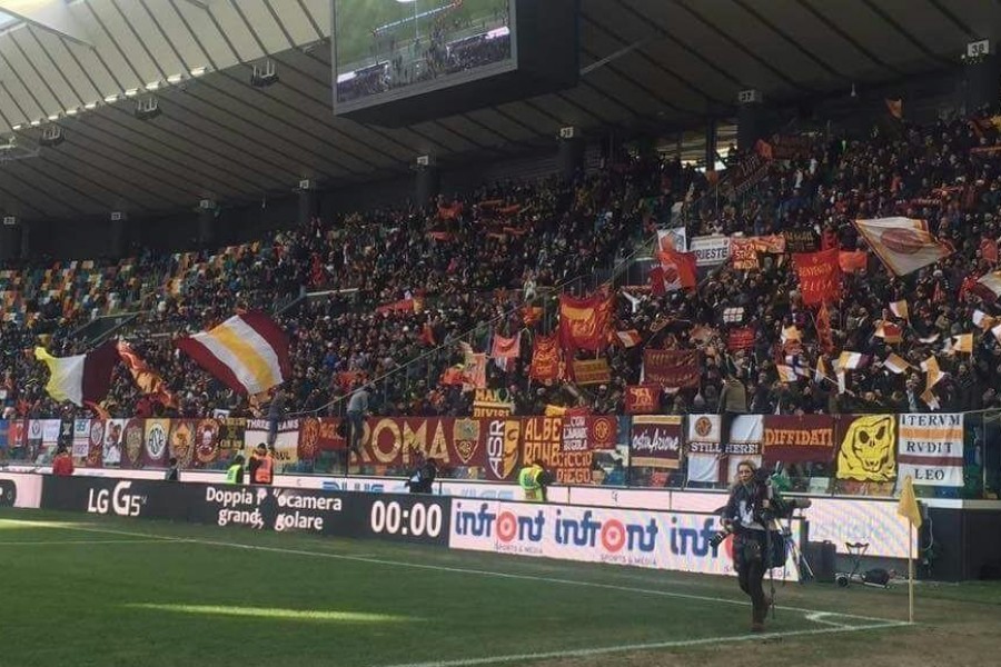 Il settore ospiti della Dacia Arena