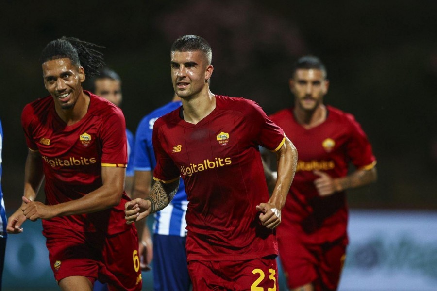 L’esultanza di Mancini accompagnato da Smalling @Getty Images