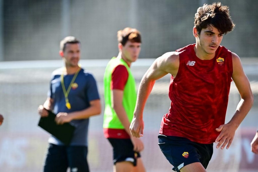 Gonzalo Villar in allenamento @AS Roma via Getty Images