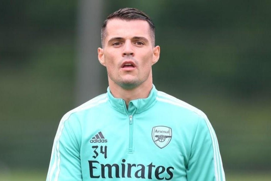 Granit Xhaka in allenamento con l'Arsenal @Getty Images