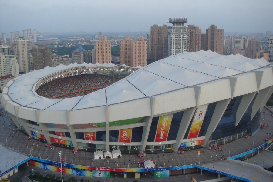 Lo stadio di Shanghai