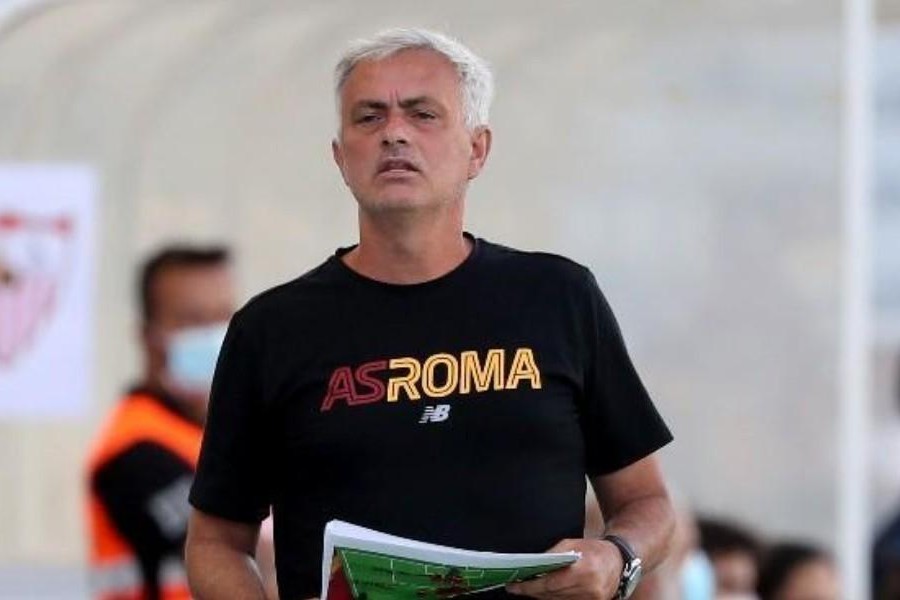 José Mourinho durante Roma-Siviglia @AS Roma via Getty Images