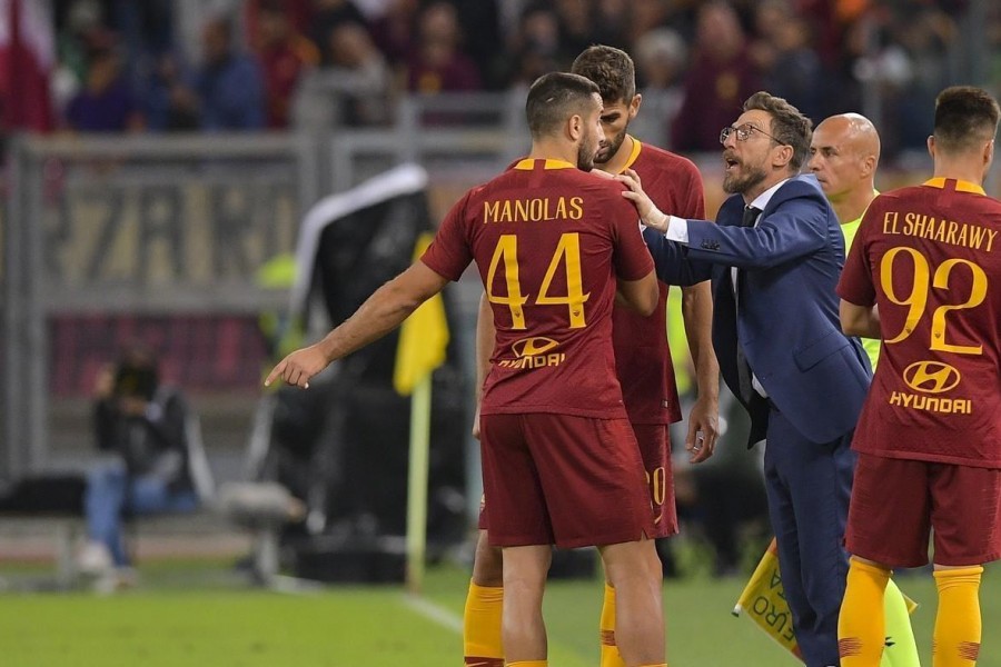 Di Francesco e Manolas, di LaPresse