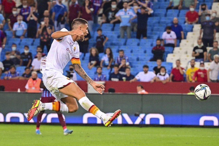 Lorenzo Pellegrini firma il gol dell'1-0 @Getty Images