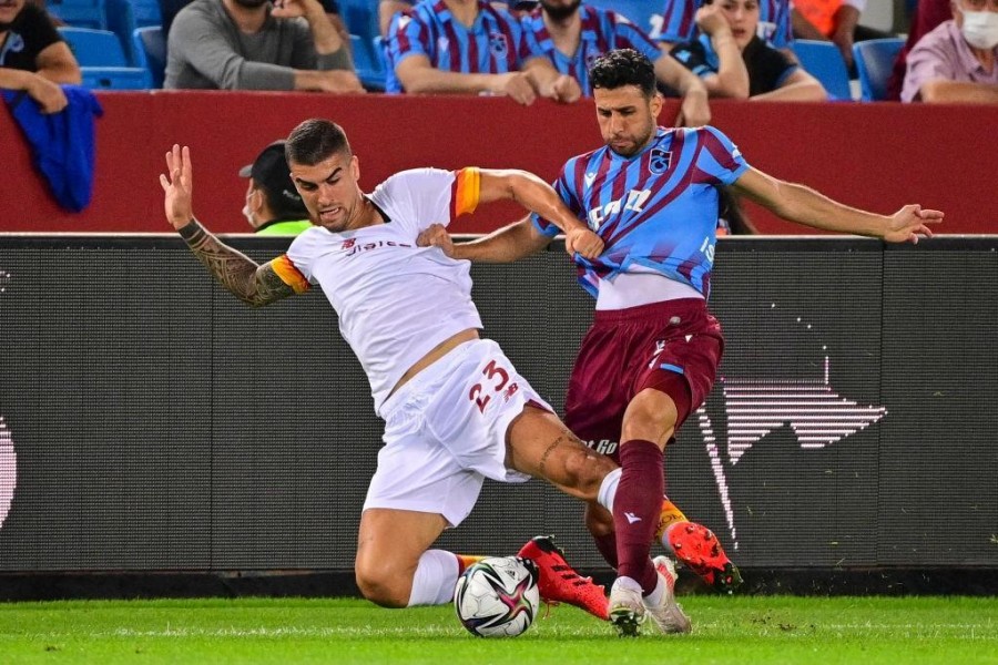 Gianluca Mancini durante Trabzonspor-Roma @Getty Images