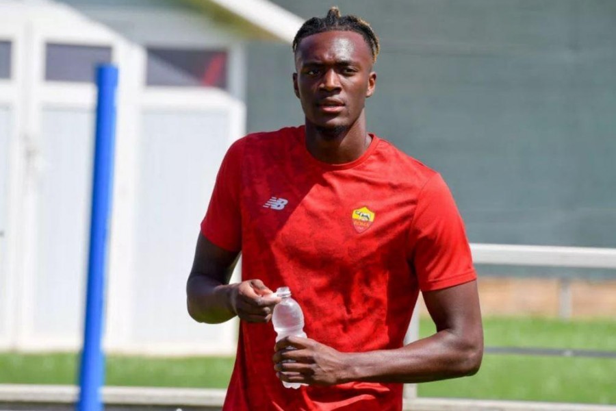 Tammy Abraham a Trigoria @Getty Images