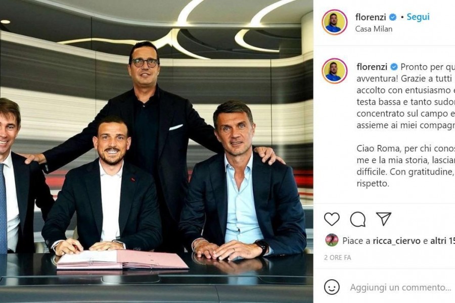 Il saluto di Alessandro Florenzi alla Roma