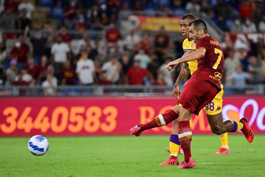 Il gol di Henrikh Mkhitaryan @ AS Roma via Getty Images