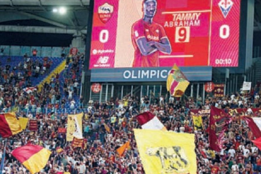 La Curva Sud dell'Olimpico, di Mancini