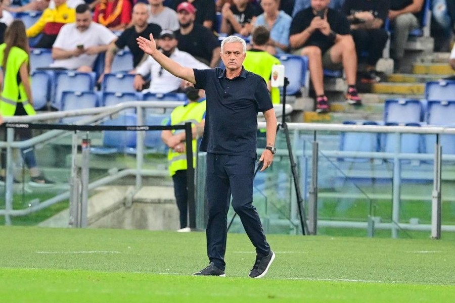José Mourinho durante il derby (As Roma via Getty Images)
