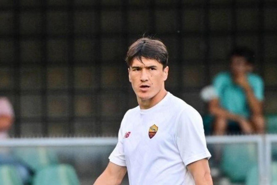 Shomurodov in campo (As Roma via Getty Images)