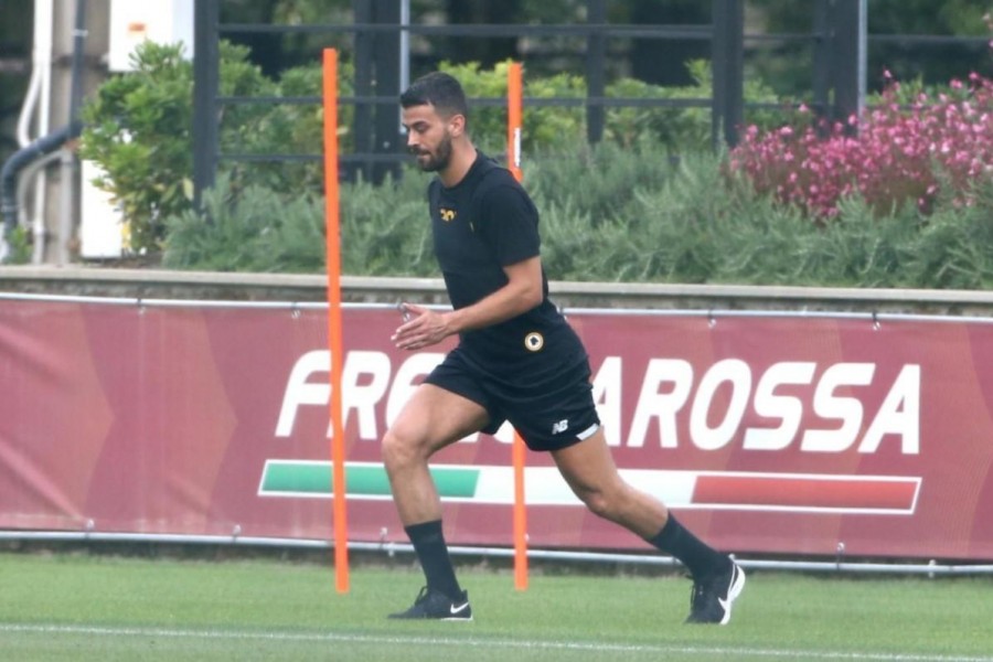 Spinazzola sui campi di Trigoria, di Mancini