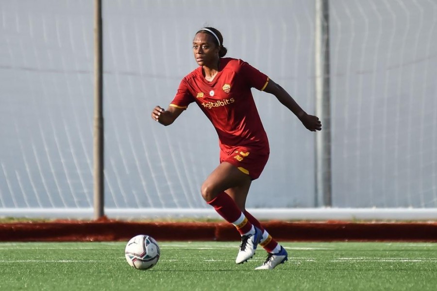 Allyson Swaby in campo contro il Pomigliano (As Roma via Getty Images)