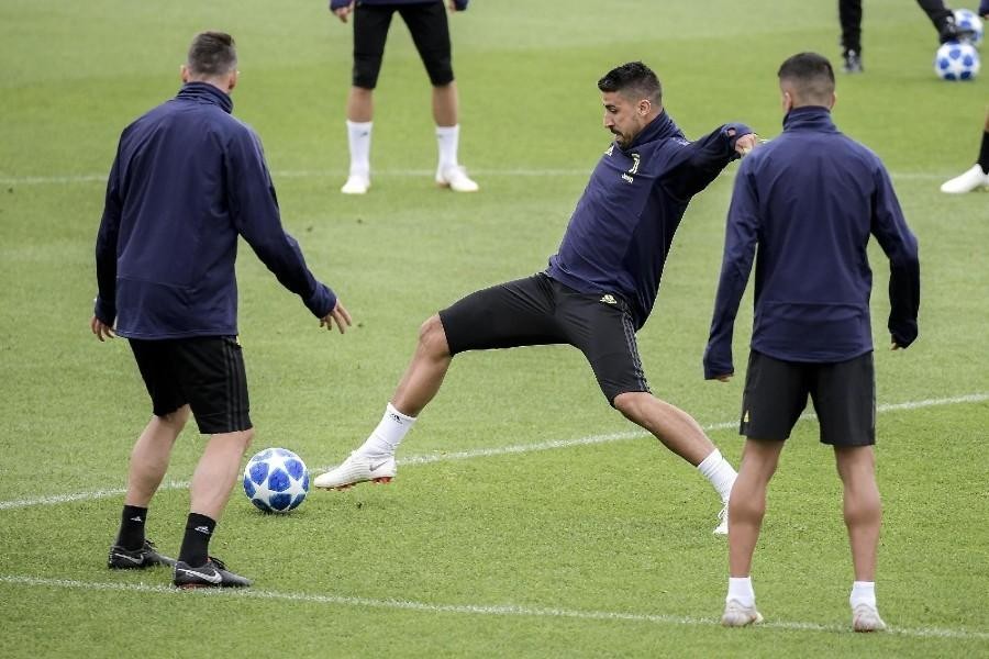 Khedira in allenamento, di LaPresse