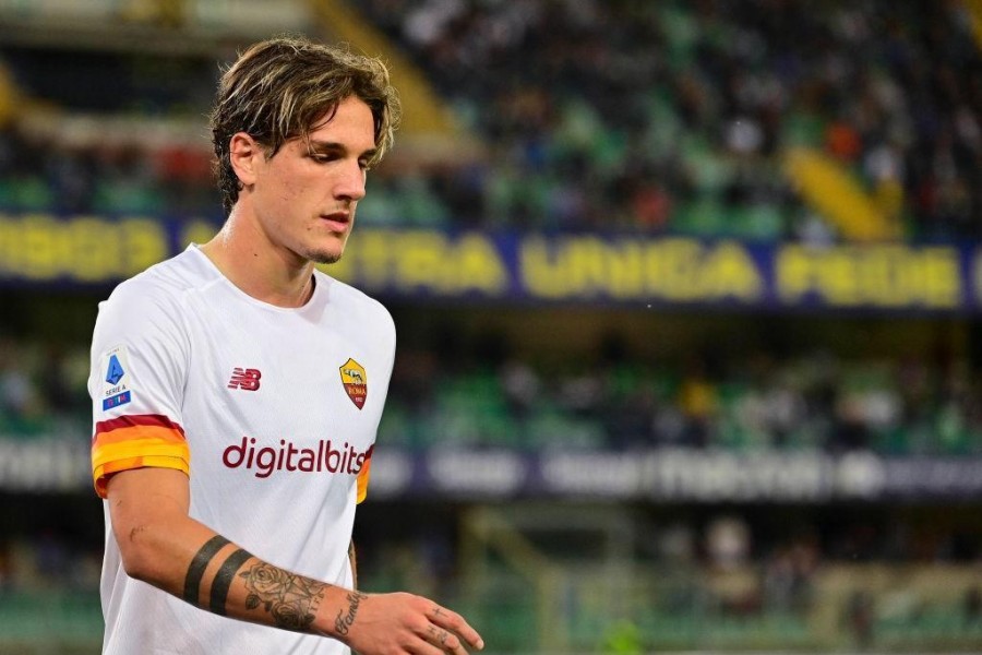 Zaniolo in campo in giallorosso (As Roma via Getty Images)