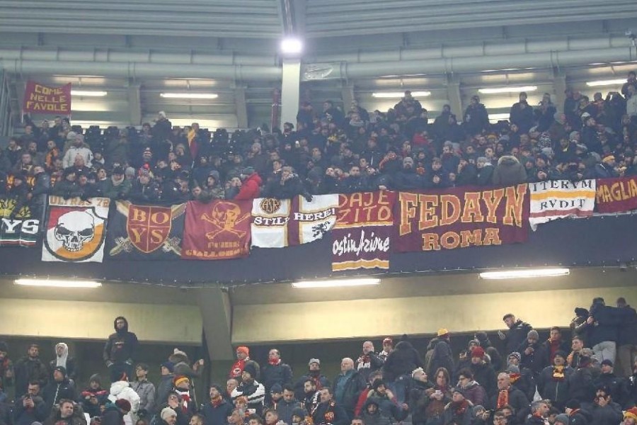 Il settore ospiti dello Stadium l'anno scorso, di Mancini