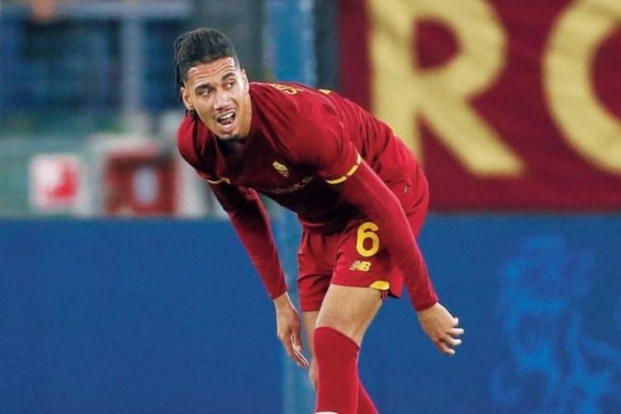 Chris Smalling in campo contro l'Empoli (As Roma via Getty Images)