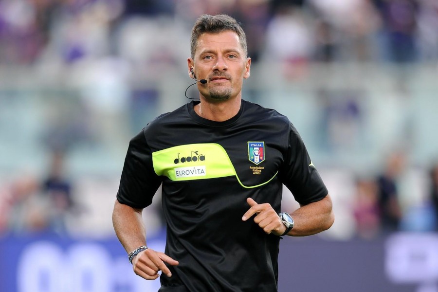 Giacomelli, arbitro di Roma-Sassuolo, di LaPresse