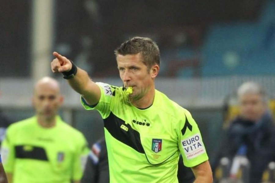 L'arbitro Daniele Orsato, di Mancini