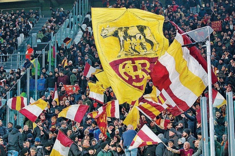 Romanisti allo Stadium nella stagione 2019-20, di Mancini