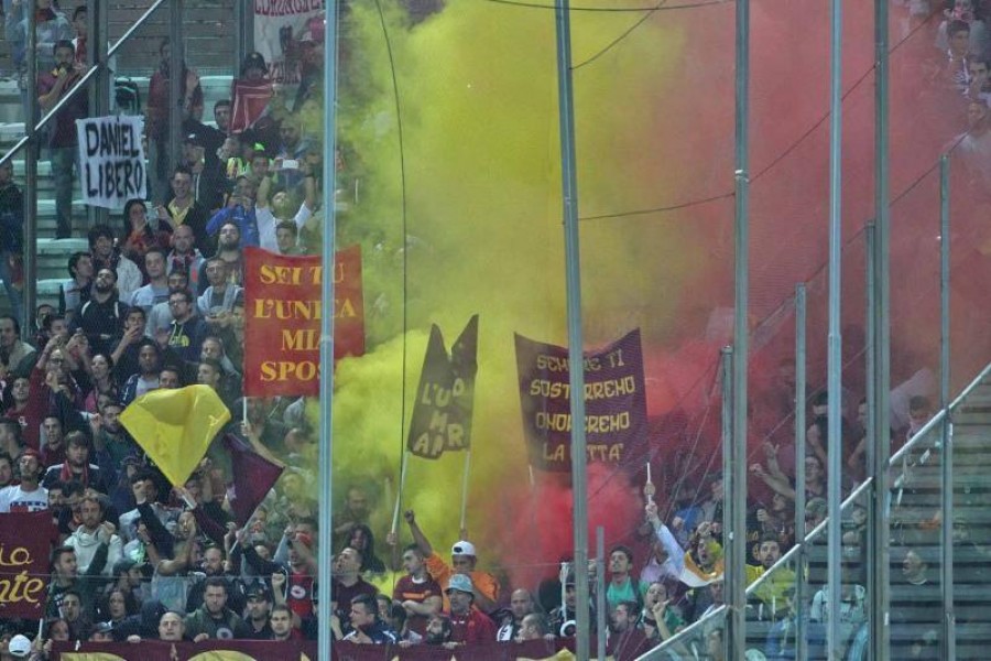 I tifosi romanisti al Tardini