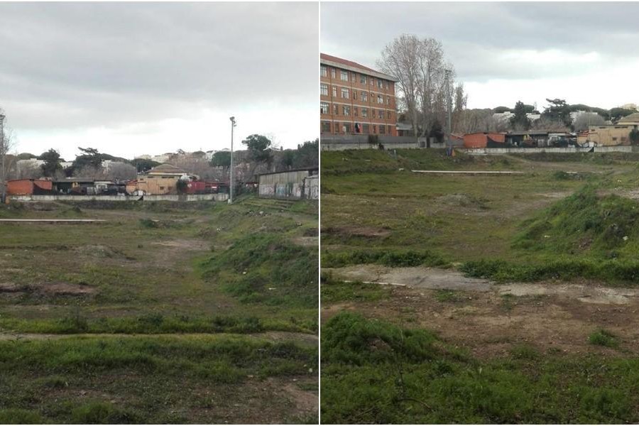 Campo Testaccio allo stato attuale