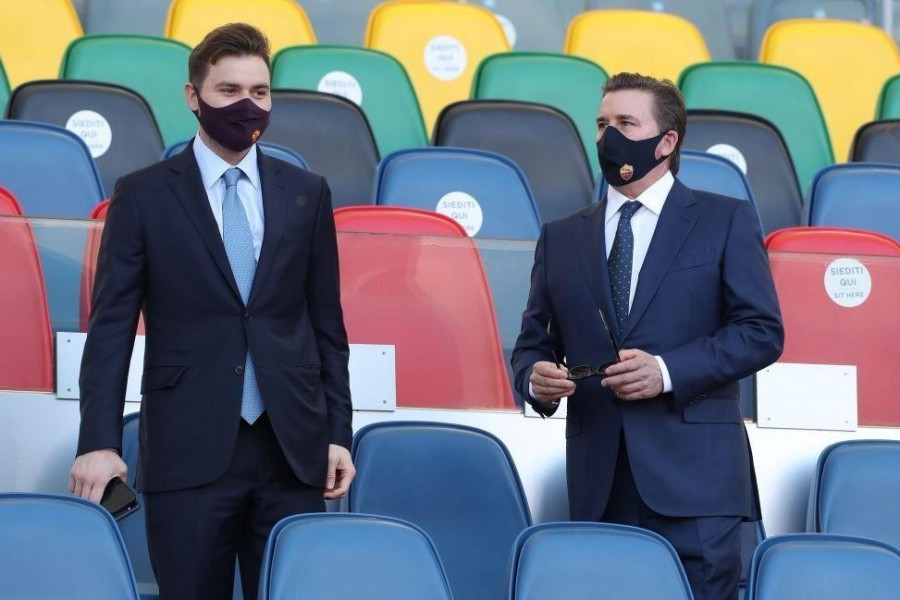 Ryan e Dan Friedkin all'Olimpico (As Roma via Getty Images)