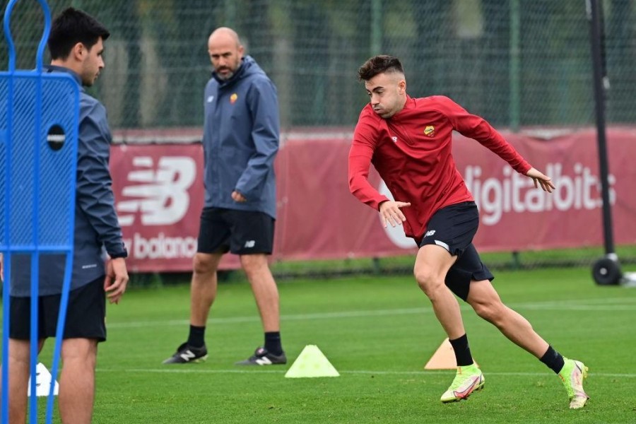 El Shaarawy in allenamento a Trigoria (As Roma via Getty Images)