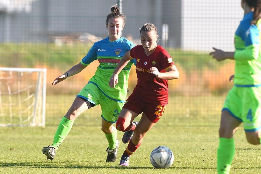 Giada Greggi in campo contro il Tavagnacco (As Roma via Getty Images)