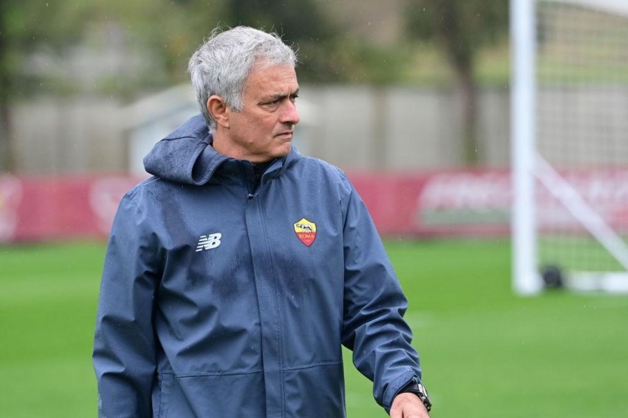 Mourinho a Trigoria (As Roma via Getty Images)