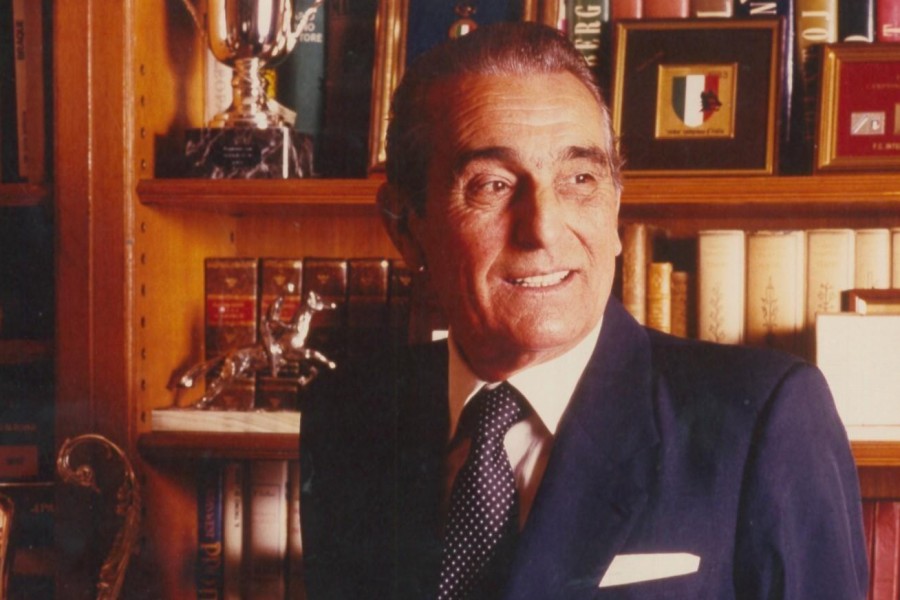 Dino Viola, presidente della Roma dal 1979 fino al giorno della sua morte