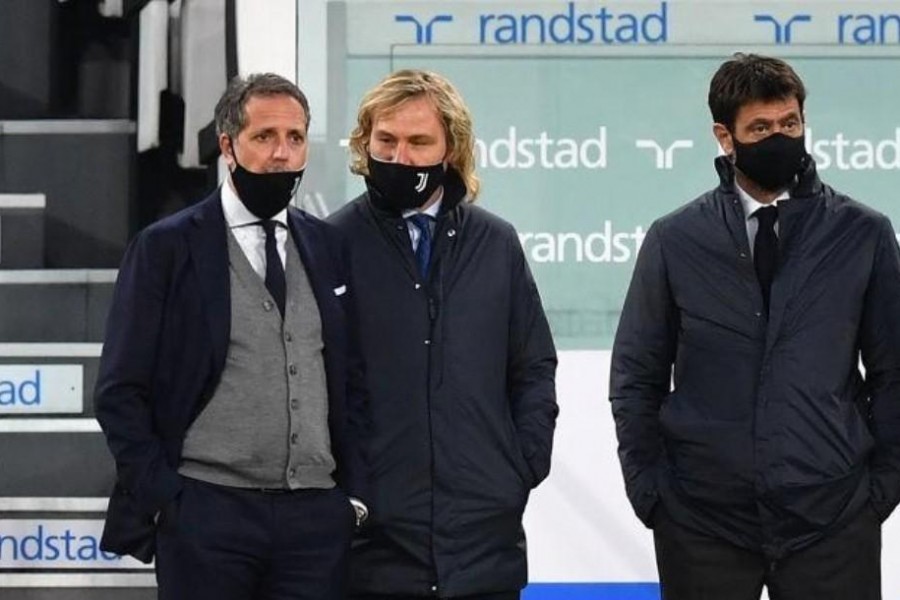 Paratici, Nedved e Agnelli (Getty Images)