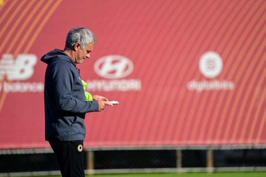 Mourinho a Trigoria (As Roma via Getty Images)