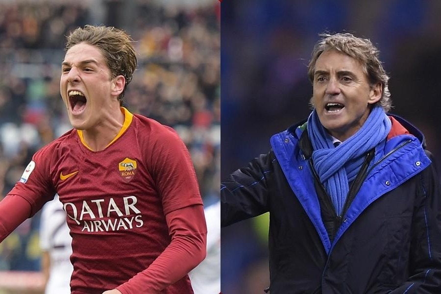 Zaniolo e Mancini, di LaPresse